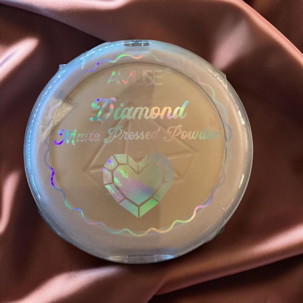 Amuse Diamond Matte Pressed Powder Shade 01 Cruelty Free New Sealed 0.24oz